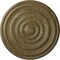 Ekena Millwork Carton Ceiling Medallion (For Canopies up to 2 5/8"), 12 5/8"OD x 1"P, Mississippi Mud Crackle CM13CAMMC - alternate 1